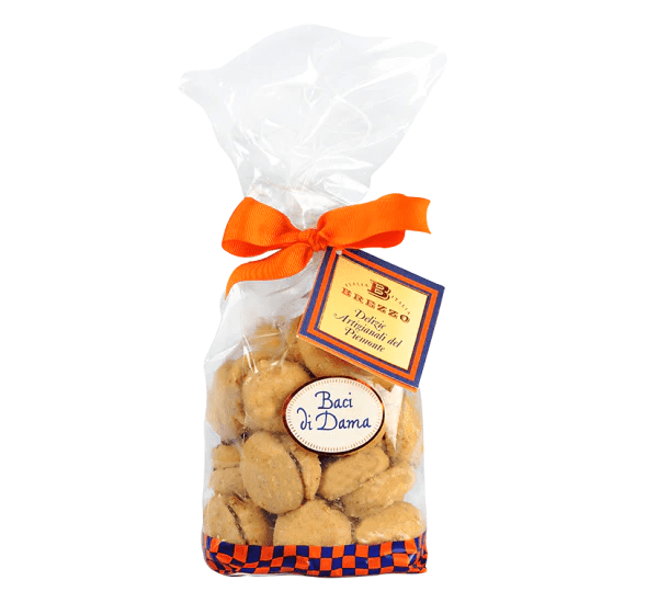 Brezzo Talianske lieskovo-orieškové sušienky Baci di Dama, 200 g
